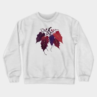 Closeup of a Grapevine Crewneck Sweatshirt